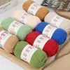 Oveja Bebé Hilo de Algodón Peinado de 4 Cabos Hilo de Algodón de Leche Ovillo para Tejer a Mano DIY Crochet Kit de Materiales para Bufanda Suéter de Bebé