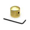 Tampa de Botão de Potenciômetro de Metal para Guitarra Elétrica, Tampa de Botão de Volume, Botão de Tom para Baixo Elétrico, 6mm Sem Borda com Trava