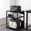 Pequeño Estante Móvil de Piso para Almacenamiento de Impresora, Estante Multifuncional para Almacenamiento y Organización de la Torre para Sala de Estudio y Escritorio de Oficina