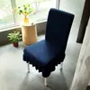 Funda de silla de felpa, adecuada para todas las estaciones, funda elástica para taburete, diseño moderno y simple con respaldo integrado, funda de silla para el hogar de color liso