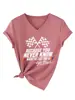 Porque nunca sabes Amazon personalidad de moda ebay estación independiente camiseta de mujer de manga corta con cuello en V
