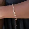 Pulsera de Tenis de Cristal Ajustable con Cierre Deslizante de Fila Única Completa de Diamantes Redondos de Zircón de 4 mm Transfronteriza Europea y Americana Pulsera de Piedra Natal Femenina