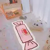 Manta de Mesita de Noche Familiar Estilo Lindo, Felpudo para Vestidor, Alfombra de Sala de Estar, Manta de Rayas de Gato Lindo para Mesita de Noche, Manta con Forma Especial, Esterilla para Ventana de Mirador
