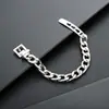 Pulseira de Aço Inoxidável para Homens, Moderna e Simples, Acessórios Populares para Mulheres, Joias Versáteis de Alta Qualidade, Joias Hip-Hop Retrô Atacado