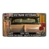 Nuevo producto de comercio exterior: Marco de matrícula de decoración de homenaje a veteranos de Vietnam VietnamMarcoDeMatrícula