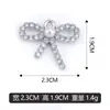 Pingente Laço Pérola Diamante DIY Colar Pulseira Charme Acessórios Venda Direta de Fábrica Lote Misto Transfronteiriço