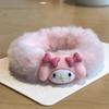 Outono e Inverno Novo Sanrio Plush Hair Ring Bonito Doce Menina Corda de Cabelo Fresh All-match Sem Prejudicar Acessórios de Cabelo