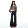 Jeans Acampanados Retro Americanos Transfronterizos Otoño/Invierno 2026 para Mujer, Pantalones Nuevos de Tiro Bajo Adelgazantes Sueltos de Longitud Completa