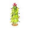 Artesanato de vidro Jiangsu esmalte colorido pequenos enfeites acessórios para carro mini micro paisagem árvore de Natal enfeites de presente de Natal