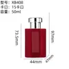 Frascos de Vidro para Perfume com Revestimento Veludado e Tampas de Liga de Zinco, Frascos de Vidro Vazios, Frascos de Vidro Transparente para Perfume, Tampas de Perfume em Estoque para Atacado