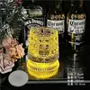 Copo de Uísque Giratório de Cristal Luminoso Criativo para Uso Doméstico, Copo de Cerveja de Alta Qualidade, Copo para Destilados para Alívio do Estresse, Copo Giratório