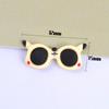 Resina caricatura diy gafas de sol pequeñas crema funda de teléfono accesorios pasador material diy joyería de gafas pequeñas accesorios de resina