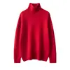 Suéter Básico de Cachemir Elegante para Mujer, Cuello Alto, Suave, Cálido, Manga Larga, Tejido, Nuevo para Primavera, Otoño e Invierno
