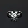 Anillo de Cabeza de Toro con Incrustaciones de Moissanita de Venta Caliente Transfronterizo Europeo y Americano Plata de Ley S925 Joyería de Lujo Ligero Gama Alta Fábrica Venta al por Mayor