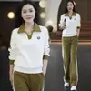 Traje deportivo para mujer 2023 Primavera y Otoño nueva moda estilo occidental popular popular casual profesional ropa para correr traje de dos piezas