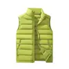 Otoño Invierno 2026 Nueva Chaqueta Casual de Algodón con Cuello Alto para Hombre Chaleco sin Mangas de Color Sólido Chaleco Ropa Exterior Casual Juvenil