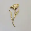 Broche de Flor Plegada Más Vendido Transfronterizo, Pin de Hoja de Albaricoque de Gama Alta de Nicho, Accesorio Versátil Personalizado para Trajes y Abrigos