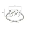 Tendencia Nueva Transfronteriza Anillo Ancho de Acero Inoxidable con Textura Geométrica para Hombres y Mujeres Irregular Acero de Titanio Anillo de Lujo de Gama Alta