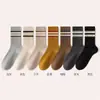 Calcetines para Hombres y Mujeres, Estilos de Otoño e Invierno, Estilos Largos para Primavera y Otoño, Anti-Olor, Antibacterianos, Absorbentes de Sudor, Transpirables, de Media Pantorrilla, Deportivos Versátiles, Calcetines Largos