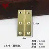 Dobradiça Antiga Chinesa de Cobre Puro Porta de Madeira Montagem Oculta Porta de Armário Dobrável Tela Dobrável Latão Espessado Abertura Plana Dobradiça Escovada