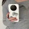 Adequado para capa de celular Huawei Mate 80 Pro Max, proteção total das bordas, design criativo para mulheres, 70 Pro, divertido, anti-queda, tinta salpicada, maçã pera