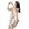 Pijamas mulheres verão estilo coreano pijamas mulheres verão nightdress manga curta mulheres verão home wear terno estudante bonito plus size