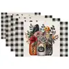 Nuevos Manteles de Halloween, Manteles de Mesa Estampados en Lino, Decoraciones de Mesa para Sala de Estar, Manteles de Mesa de Comedor, Manteles de Mesa para Restaurante Occidental Transfronterizos