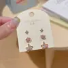 Pendientes de Estrella Brillante, Lujo Ligero y Diseño de Alta Gama, Juego de Tres Piezas de Pendientes, Llenos de Circonita, Pendientes Exquisitos y Versátiles