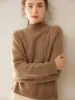Suéter de punto trenzado de cachemira para mujer, estilo otoño e invierno, hilo de punto de colores con lunares, base de cachemira holgada y estilizada con cuello semi-alto