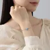 Pulsera Original de Mariposa Tichia para Mujer Plata de Ley S925 Diseño de Nicho Lujo Ligero Exquisita Versátil Joyería de Mariposa Azul