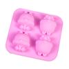 Molde de silicona para pastel de 4 ardillas, hecho a mano, para jabón frío, para aromaterapia, directo de fábrica