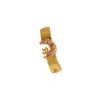 Anillo para Ombligo de Acero Inoxidable 316L, Piercing para Ombligo Hoja de Arce Dorada, Botón para Ombligo en Forma de Corazón, Anillo para Ombligo Lirio del Valle, Piercing para Ombligo, Botón para Ombligo