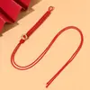 Cuerda de nudo plano, nudo plano con hebilla ajustable, cordón para llavero, venta al por mayor de cuerda de nudo plano de nudo chino tejido a mano