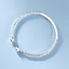 Pulsera de Perlas Retorcidas de Plata Pura 999 para Mujer, Estilo Juvenil, Nuevo Modelo 2026, Delgada y Versátil, Pulsera de Plata Pura, Regalo para Novia