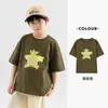 Camiseta de Manga Corta para Niños Duoduo, Fresca y Refrescante, Nuevo Estilo Verano 2026, Camiseta de Algodón Puro con Estampado para Niños, Moderna