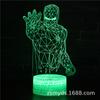 Lámpara de Mesa 3D Serie Iron Man de Marvel Lámpara LED Regalo Creativo Estéreo Visual Luz Nocturna Colorida Protección Ocular