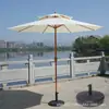 Guarda-sol de Exterior, Guarda-sol de Pátio, Guarda-sol, Guarda-sol de Barraca de Camping, Guarda-sol Central de Jardim para Proteção Solar, Guarda-sol de Praia de Lazer com Manivela