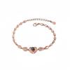 Europa y Estados Unidos los 100 más vendidos te amo pulsera de proyección de amor chapada en cobre moda simple B71 joyería imagen