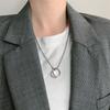 Diseño de Nicho de Espinas Cruz de Piedra Lunar Dulce Cool Acero de Titanio Cadena Clavícula Mujeres Hip Hop Estilo Frío Collar de Moda