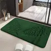 Alfombra de Baño de Espuma Viscoelástica Gruesa Absorbente Ultra Suave Lavable para Inodoro Tina