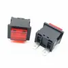 Interruptor de botón cuadrado de alta corriente autoblocante PBS2-5 botón cuadrado 15 * 21 mm 2 pines fibra de vidrio autoblocante
