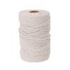 Corda de algodão colorida de 3 mm para DIY, corda de algodão trançada artesanal, corda para amarração, corda para embalagem de presente, 100 jardas