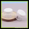Botella de crema de 20g polvo de purpurina caja redonda botella de crema blanca 20ml mascarilla botella de muestra pequeña botella de ungüento