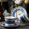 Taza de Agua de Lujo de Entrada Estilo Europeo Taza Caja de Regalo Pequeño Lujo Taza de Café de Cerámica y Platillo Exquisito Juego para el Té de la Tarde para el Hogar