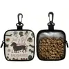 Saco Marrom Semi-Transparente para Petiscos de Cachorro DIY Transfronteiriço Conjunto de Treinamento para Pets com Gancho e Zíper Bolsa de Treinamento para Cachorro