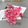Simulação de narciso ramo único lilás área de boas-vindas de hotel paisagismo simulação flor auditório de casamento parede de fundo arranjo de flores flor artificial
