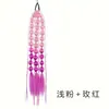 Peruca Colorida Colorida Colorida Lantern Lantern Ponytail Trançada à Mão Dreadlock Trança Longa Trança Lanterna para Mulheres Estilo Hip-Hop