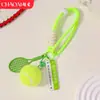 Bolso MIU, cordón colgante, llavero, colgante, serie deportiva de tenis, accesorio colgante de cuerda tejida de alto sentido