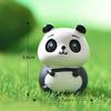 Nova série Panda Vermelho micro jardinagem paisagística DIY paisagismo acessórios impertinente bonito comendo bambu Panda pequenos ornamentos