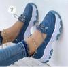 Comercio exterior transfronterizo zapatos talla grande mujer 2024 otoño nuevo punta redonda suela gruesa cordones bajos planos zapatilla casual